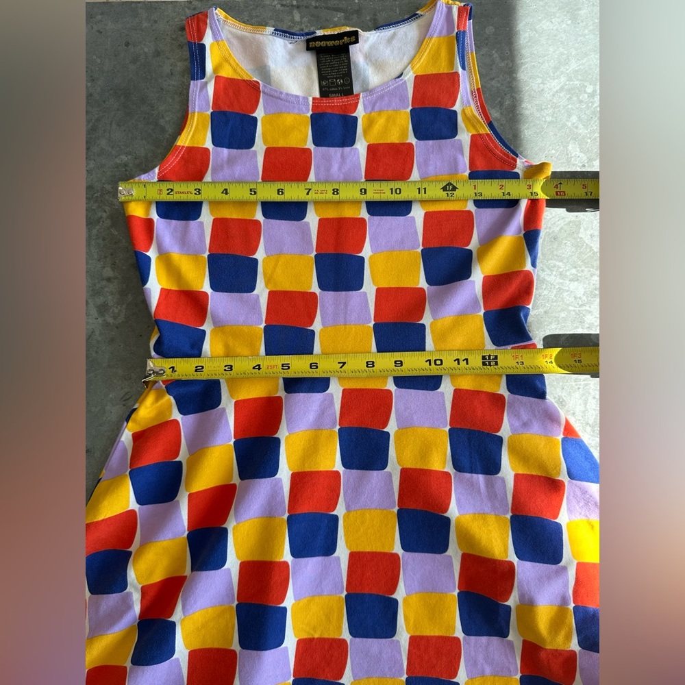 SOLD - Nooworks Grid Print Brenda Dress Size S - Picture 6 of 8